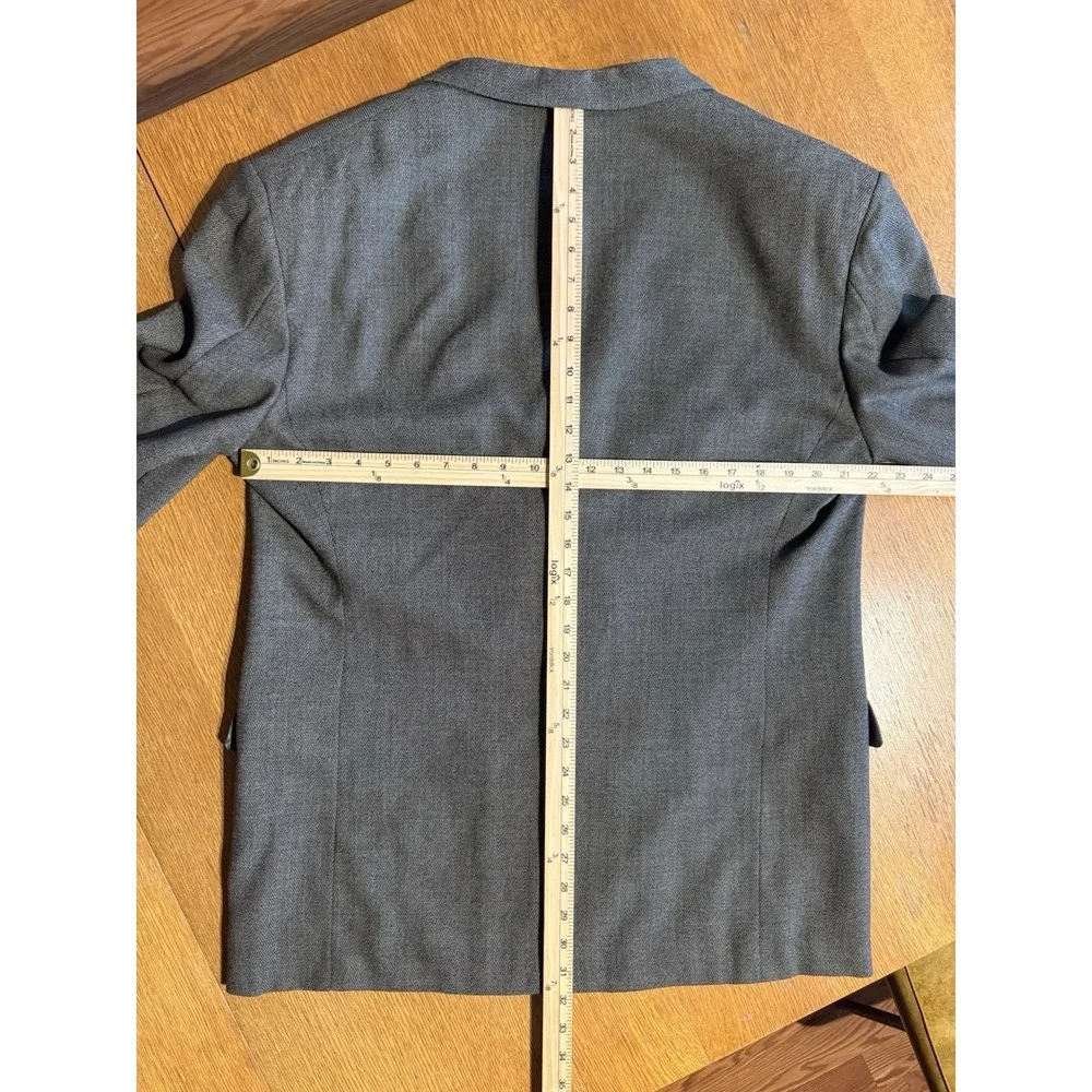 J.T.‎ Beckett Blazer 42R Gray Herringbone Wool Double Breasted Made Mexico